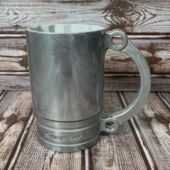 SNAP-ON Aluminum Socket Mug Cup Beer Stein Wrench Silver 5/8 Large SF201 USA - Picture 1 of 7